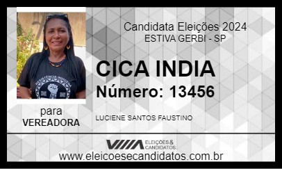 Candidato CICA INDIA 2024 - ESTIVA GERBI - Eleições