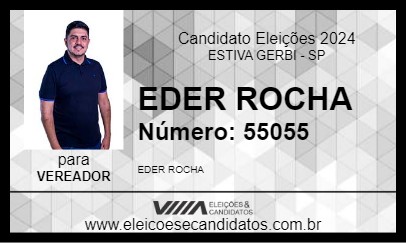 Candidato EDER ROCHA 2024 - ESTIVA GERBI - Eleições