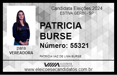 Candidato PATRICIA BURSE 2024 - ESTIVA GERBI - Eleições