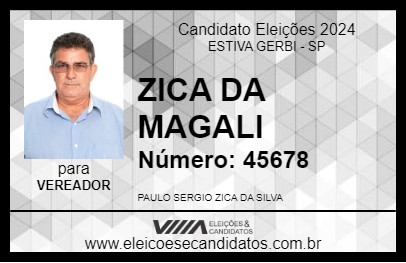 Candidato ZICA DA MAGALI 2024 - ESTIVA GERBI - Eleições