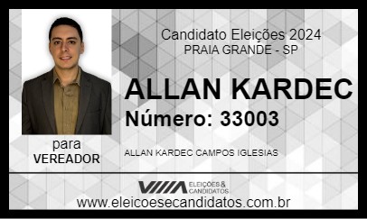 Candidato ALLAN KARDEC 2024 - PRAIA GRANDE - Eleições