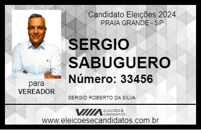 Candidato SERGIO SABUGUERO 2024 - PRAIA GRANDE - Eleições