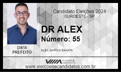 Candidato DR ALEX 2024 - OUROESTE - Eleições