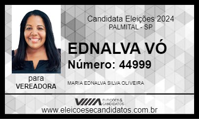 Candidato EDNALVA VÓ 2024 - PALMITAL - Eleições