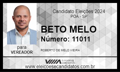 Candidato BETO MELO 2024 - POÁ - Eleições