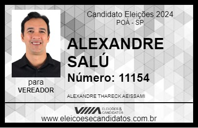 Candidato ALEXANDRE SALÚ 2024 - POÁ - Eleições