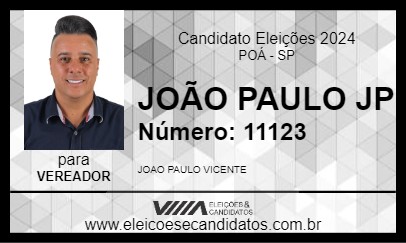 Candidato JOÃO PAULO JP 2024 - POÁ - Eleições