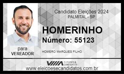 Candidato HOMERINHO 2024 - PALMITAL - Eleições