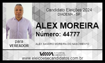 Candidato ALEX MOREIRA 2024 - DIADEMA - Eleições