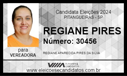 Candidato REGIANE PIRES 2024 - PITANGUEIRAS - Eleições