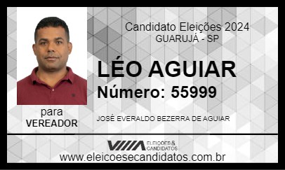 Candidato LÉO AGUIAR 2024 - GUARUJÁ - Eleições