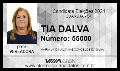 Candidato TIA DALVA 2024 - GUARUJÁ - Eleições