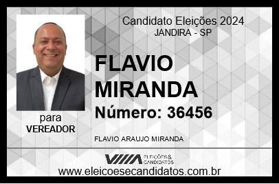 Candidato FLAVIO  MIRANDA 2024 - JANDIRA - Eleições