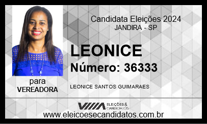 Candidato LEONICE 2024 - JANDIRA - Eleições