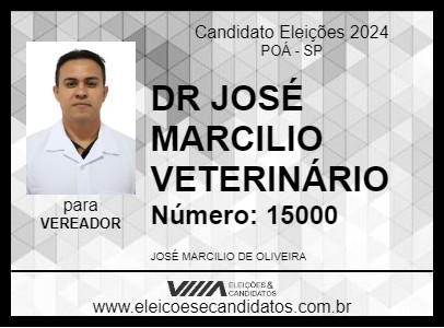 Candidato DR JOSÉ MARCILIO VETERINÁRIO 2024 - POÁ - Eleições