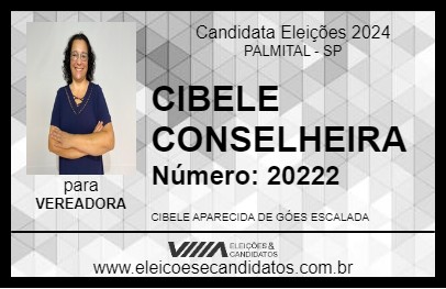 Candidato CIBELE CONSELHEIRA 2024 - PALMITAL - Eleições