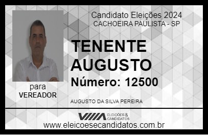 Candidato TENENTE AUGUSTO 2024 - CACHOEIRA PAULISTA - Eleições