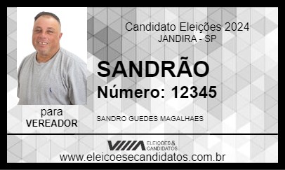 Candidato SANDRO GUEDES 2024 - JANDIRA - Eleições