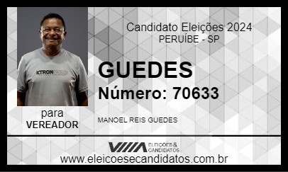 Candidato GUEDES 2024 - PERUÍBE - Eleições