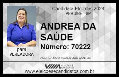 Candidato ANDREA DA SAÚDE 2024 - PERUÍBE - Eleições