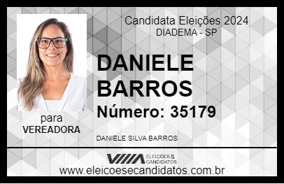 Candidato DANIELE BARROS 2024 - DIADEMA - Eleições