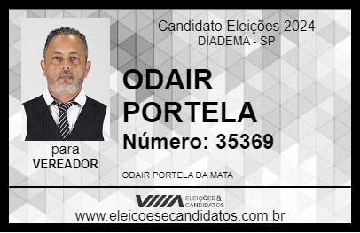 Candidato ODAIR PORTELA 2024 - DIADEMA - Eleições