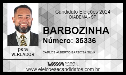 Candidato BARBOZINHA 2024 - DIADEMA - Eleições