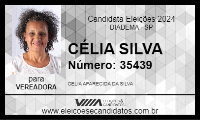 Candidato CÉLIA SILVA 2024 - DIADEMA - Eleições