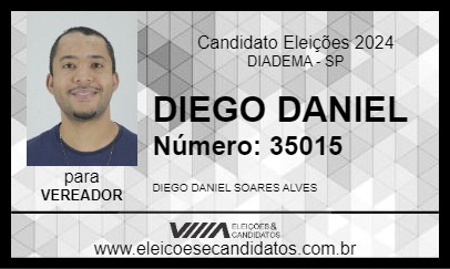 Candidato DIEGO DANIEL 2024 - DIADEMA - Eleições