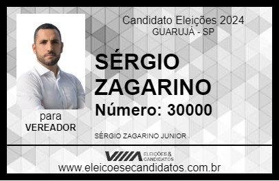 Candidato SÉRGIO ZAGARINO 2024 - GUARUJÁ - Eleições