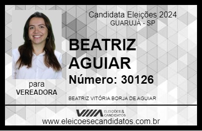 Candidato BEATRIZ AGUIAR 2024 - GUARUJÁ - Eleições