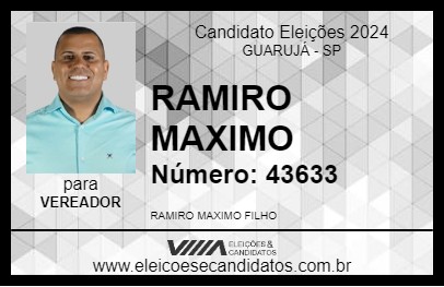 Candidato RAMIRO MAXIMO 2024 - GUARUJÁ - Eleições