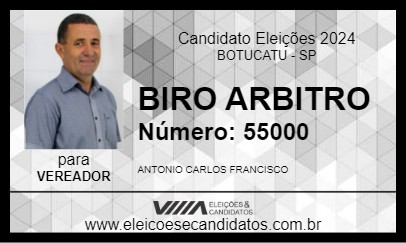 Candidato BIRO ARBITRO 2024 - BOTUCATU - Eleições