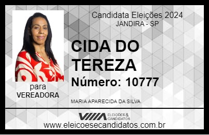 Candidato CIDA DO TEREZA 2024 - JANDIRA - Eleições