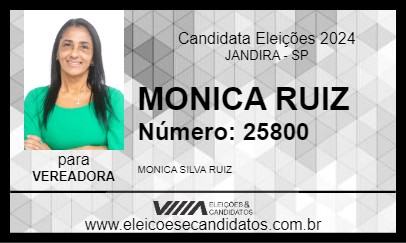 Candidato MONICA RUIZ 2024 - JANDIRA - Eleições