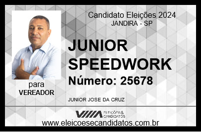 Candidato JUNIOR SPEEDWORK 2024 - JANDIRA - Eleições