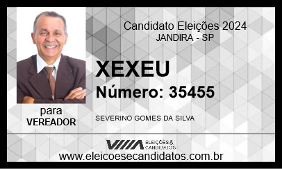 Candidato XEXEU 2024 - JANDIRA - Eleições