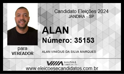 Candidato ALAN 2024 - JANDIRA - Eleições