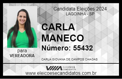 Candidato CARLA MANECO 2024 - LAGOINHA - Eleições