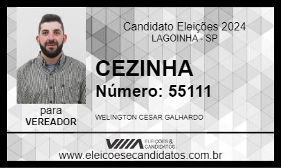 Candidato CEZINHA 2024 - LAGOINHA - Eleições