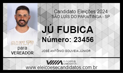 Candidato JÚ FUBICA 2024 - SÃO LUÍS DO PARAITINGA - Eleições