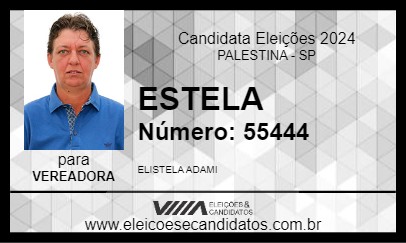 Candidato ESTELA 2024 - PALESTINA - Eleições