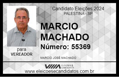 Candidato MARCIO MACHADO 2024 - PALESTINA - Eleições