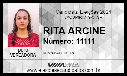 Candidato RITA ARCINE 2024 - JACUPIRANGA - Eleições