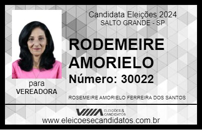 Candidato RODEMEIRE AMORIELO 2024 - SALTO GRANDE - Eleições