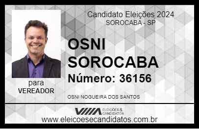 Candidato OSNI SOROCABA 2024 - SOROCABA - Eleições