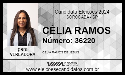 Candidato CÉLIA RAMOS 2024 - SOROCABA - Eleições