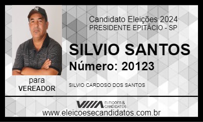 Candidato SILVIO SANTOS 2024 - PRESIDENTE EPITÁCIO - Eleições