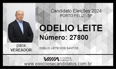 Candidato ODELIO LEITE 2024 - PORTO FELIZ - Eleições