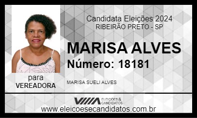 Candidato MARISA ALVES 2024 - RIBEIRÃO PRETO - Eleições